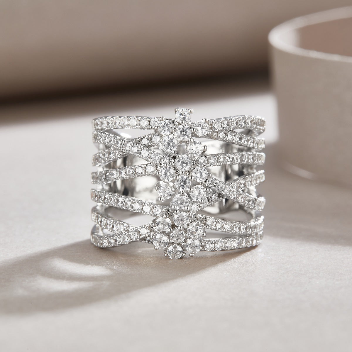 Orbitra Moissanite Ring