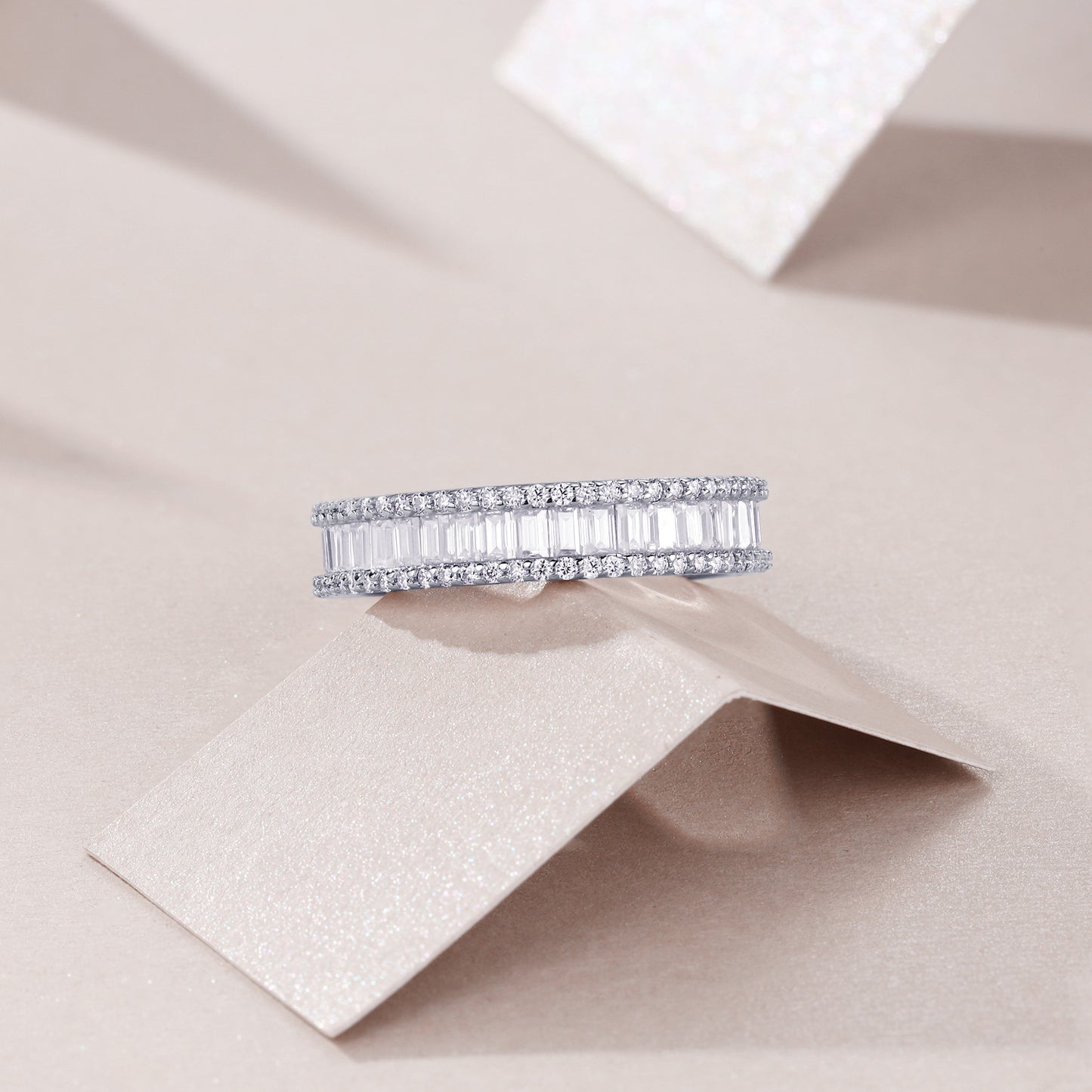 Nova Edge Moissanite Ring