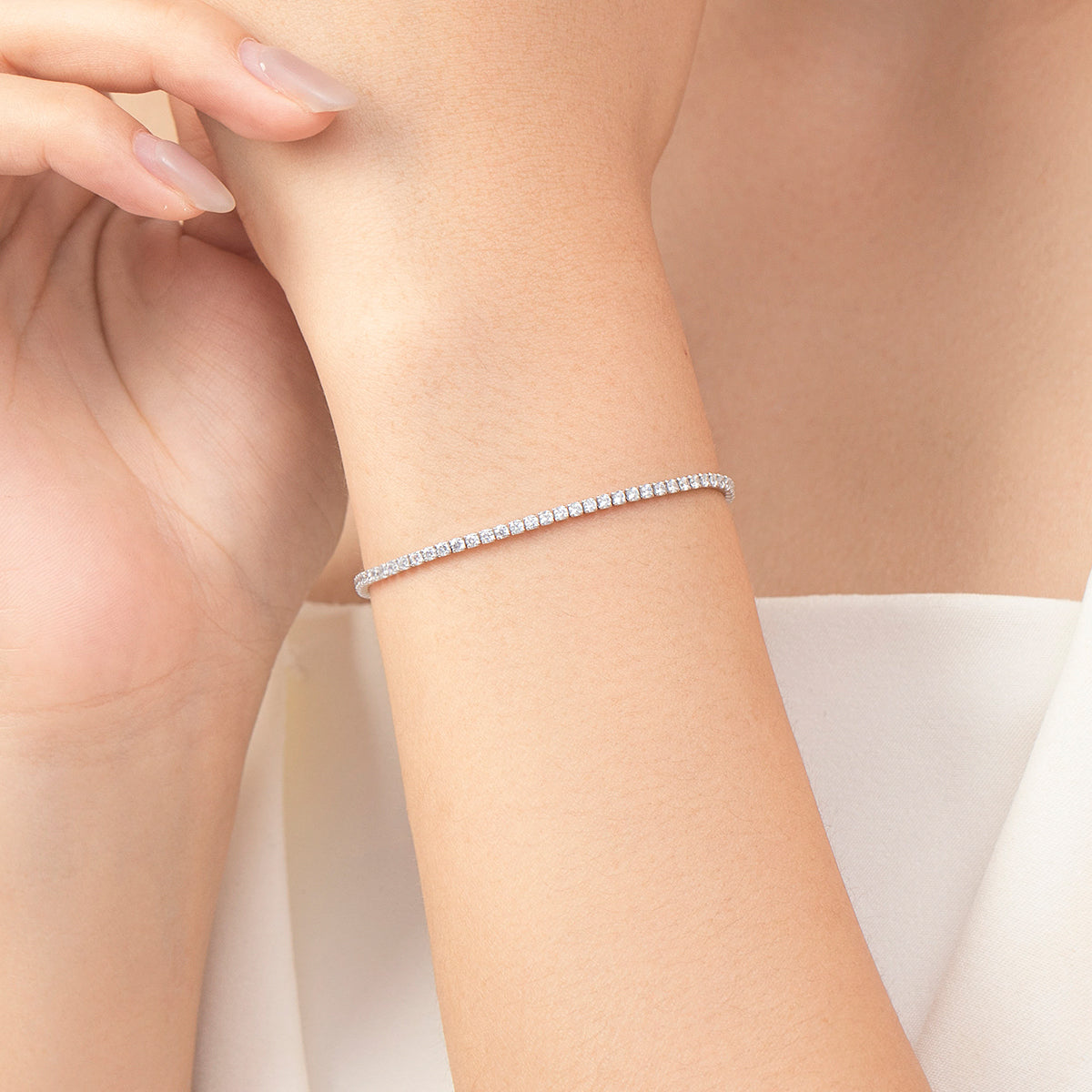 Silver Tennis Bracelet