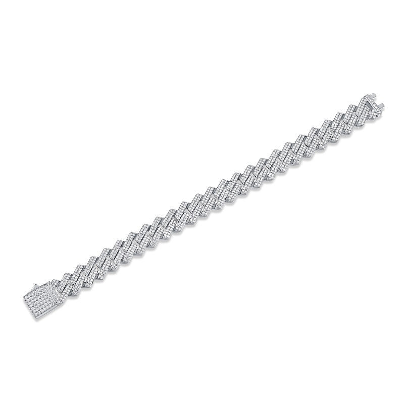 Moissanite Chain Bracelet