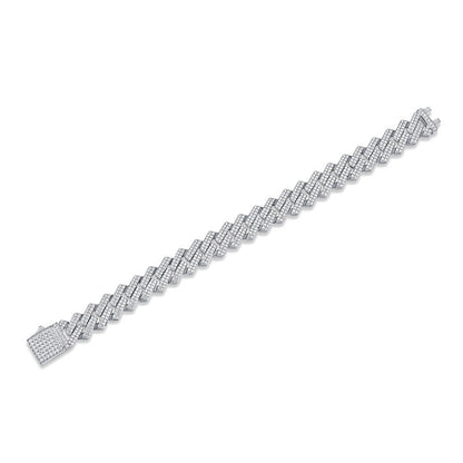Moissanite Chain Bracelet