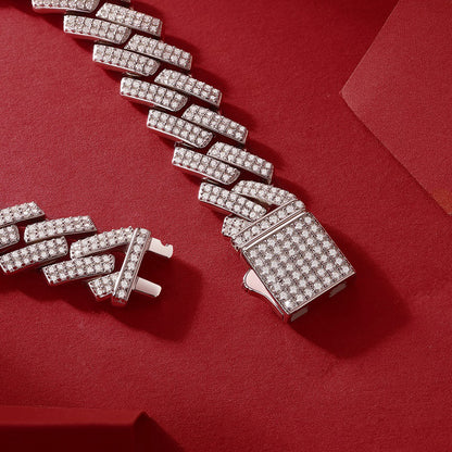 Moissanite Chain Bracelet