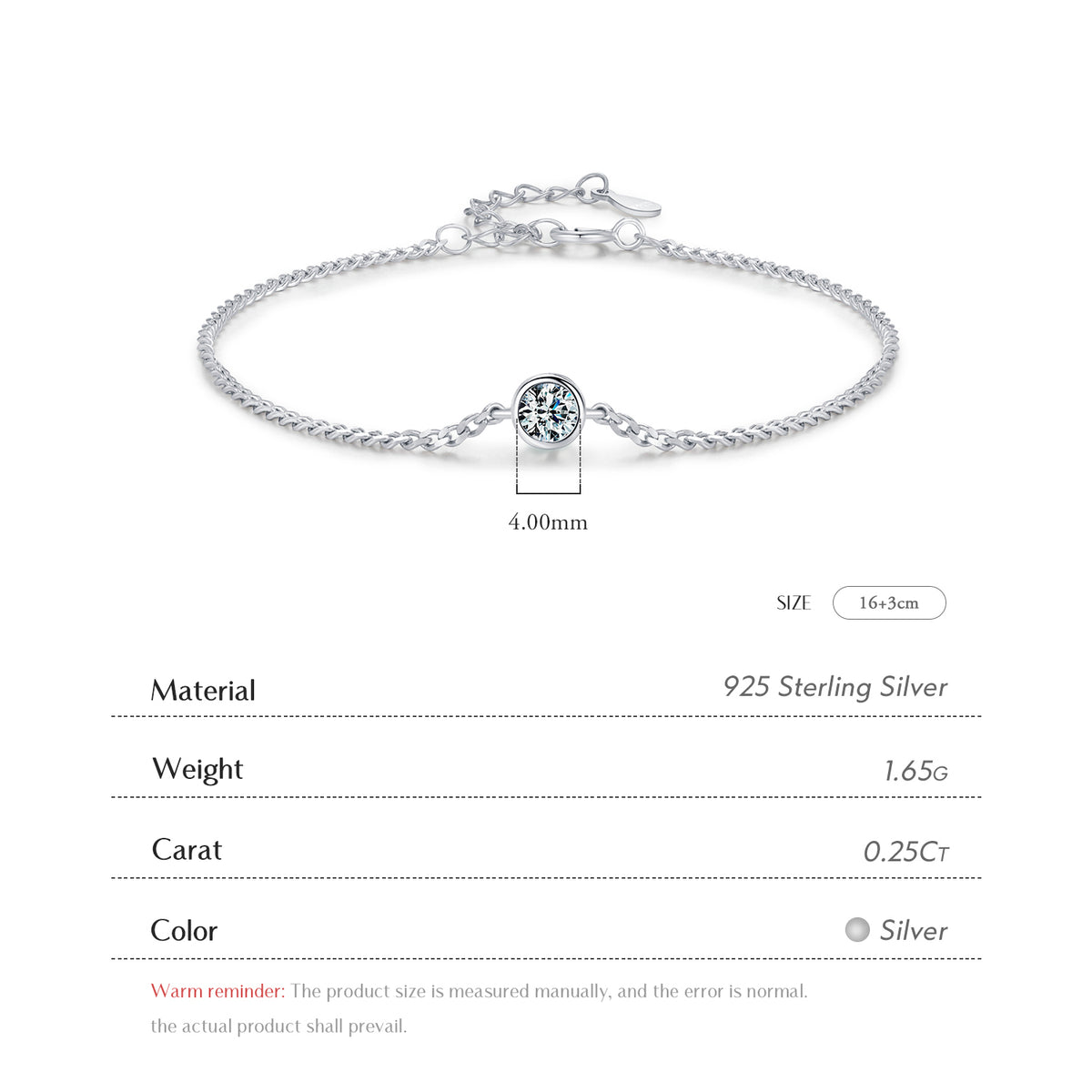 Elegance Moissanite Bracelet