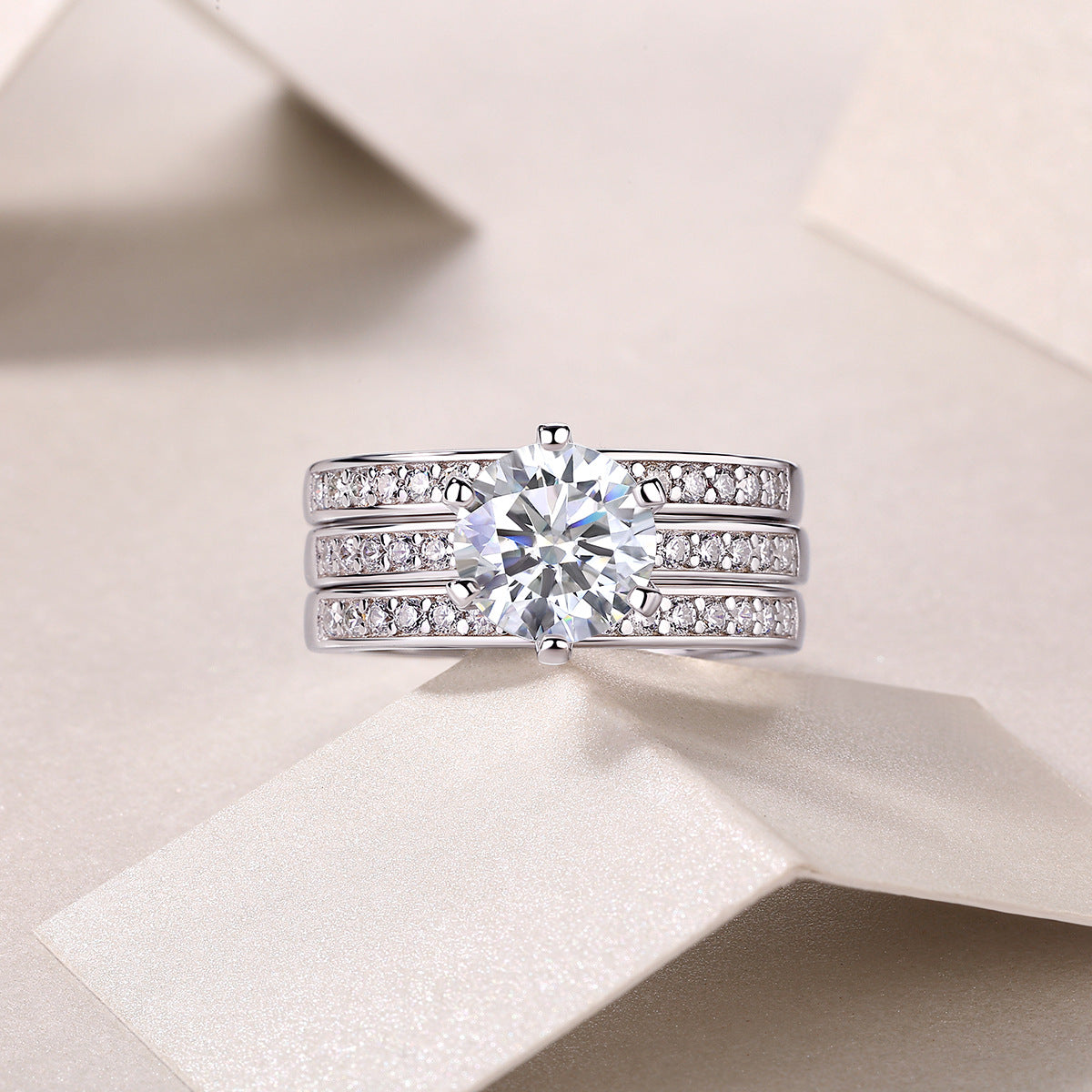 Lady Of Light  Moissanite Ring