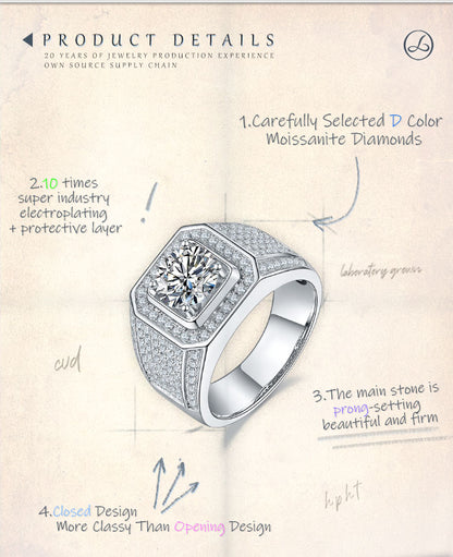 Moissanite Della Ring
