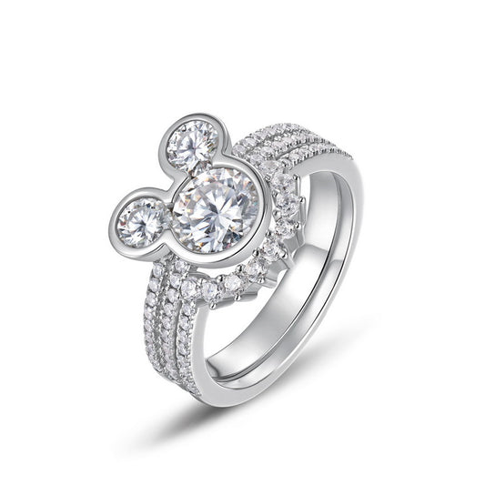 Signet Moissanite Ring