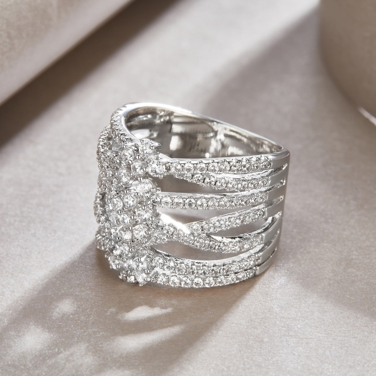 Orbitra Moissanite Ring