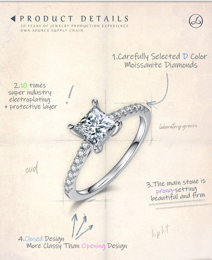 Shine Bright Moissanite Ring