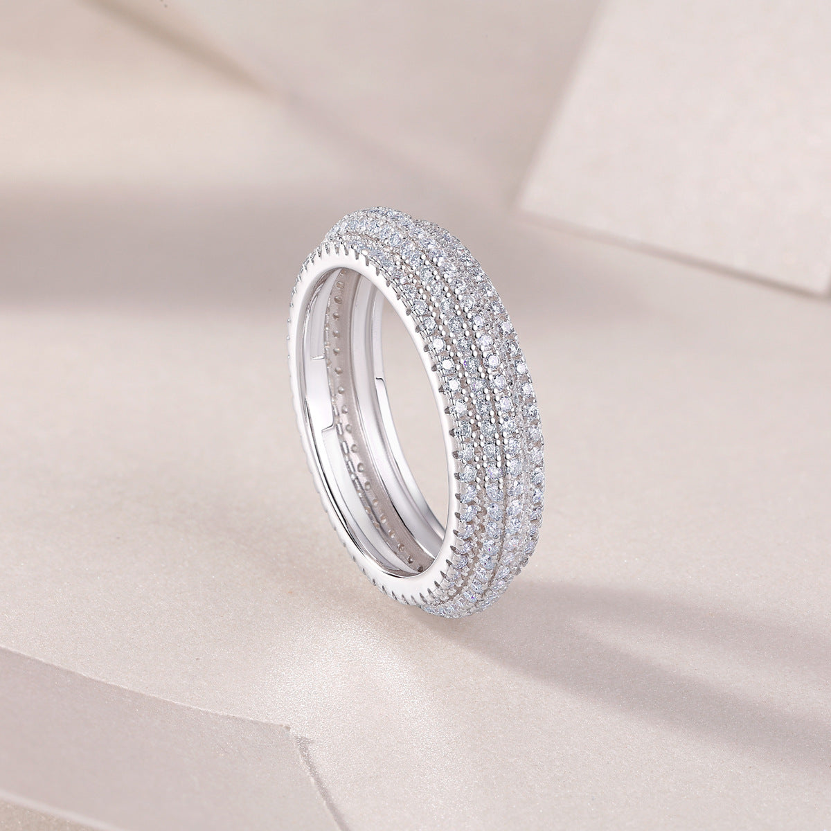 Zenya Band Moissanite Ring