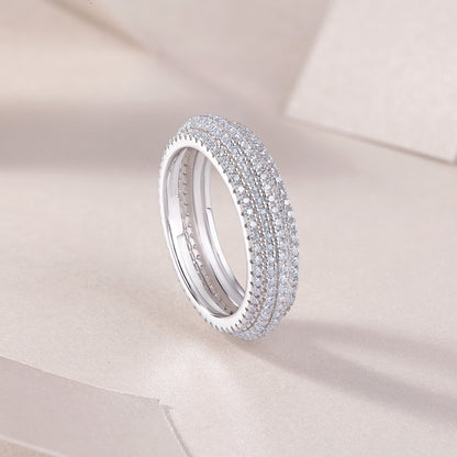 Zenya Band Moissanite Ring