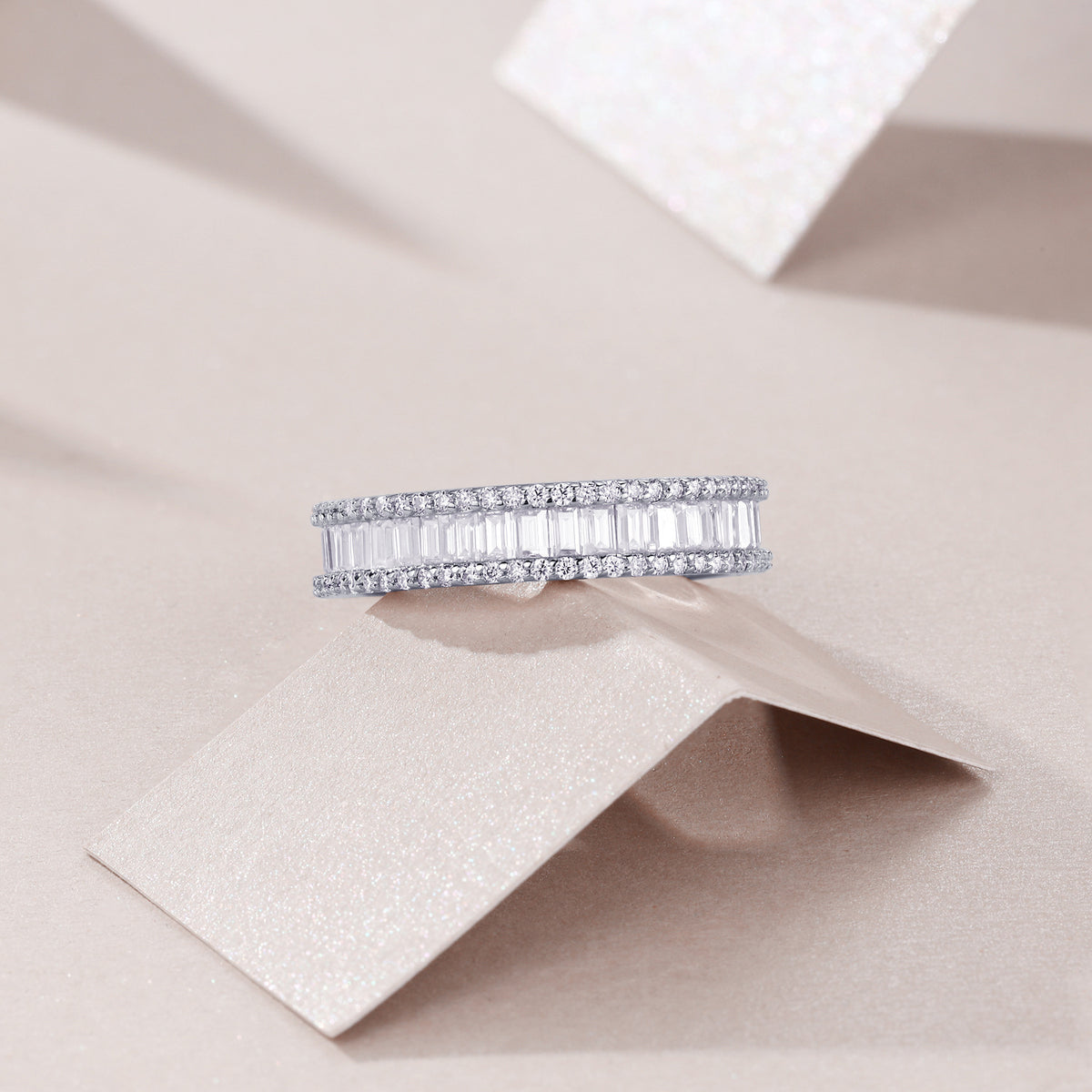 Nova Edge Moissanite Ring