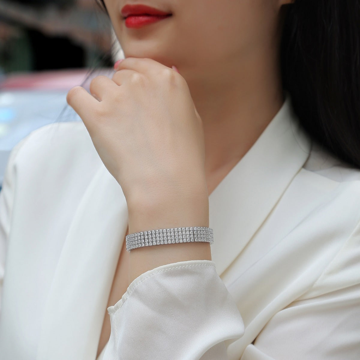 Crystal Moissanite Bracelet