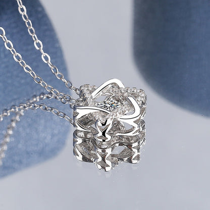 Hexagonal Star Moissanite Necklace