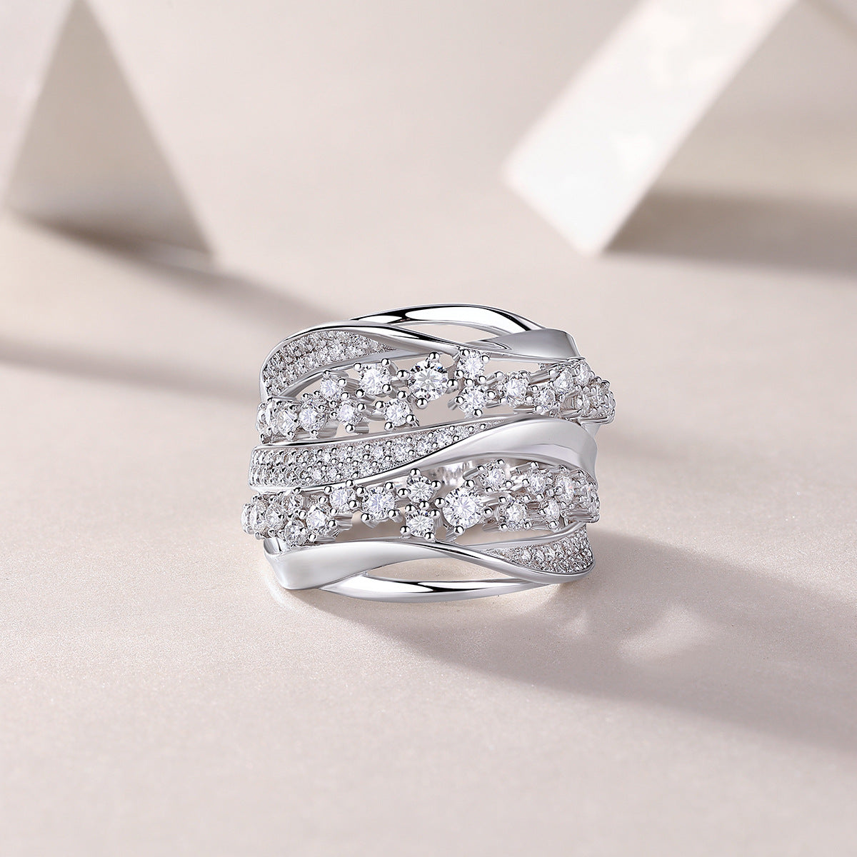 Titania Moissanite Ring