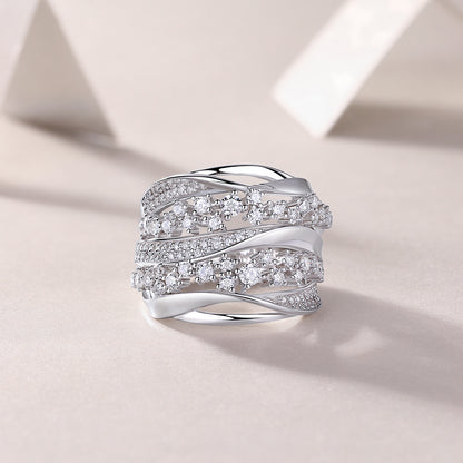 Titania Moissanite Ring