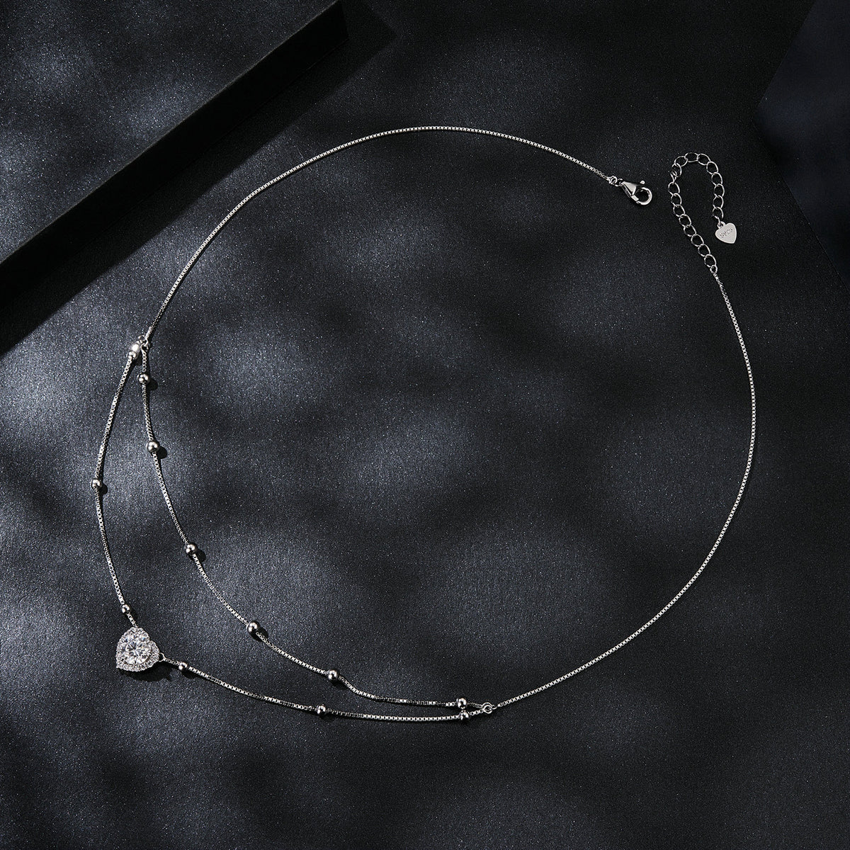 Heartline Moissanite Necklace