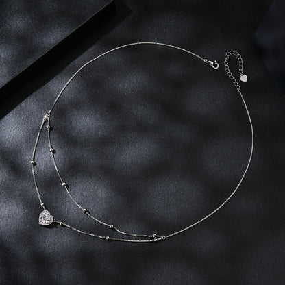Heartline Moissanite Necklace