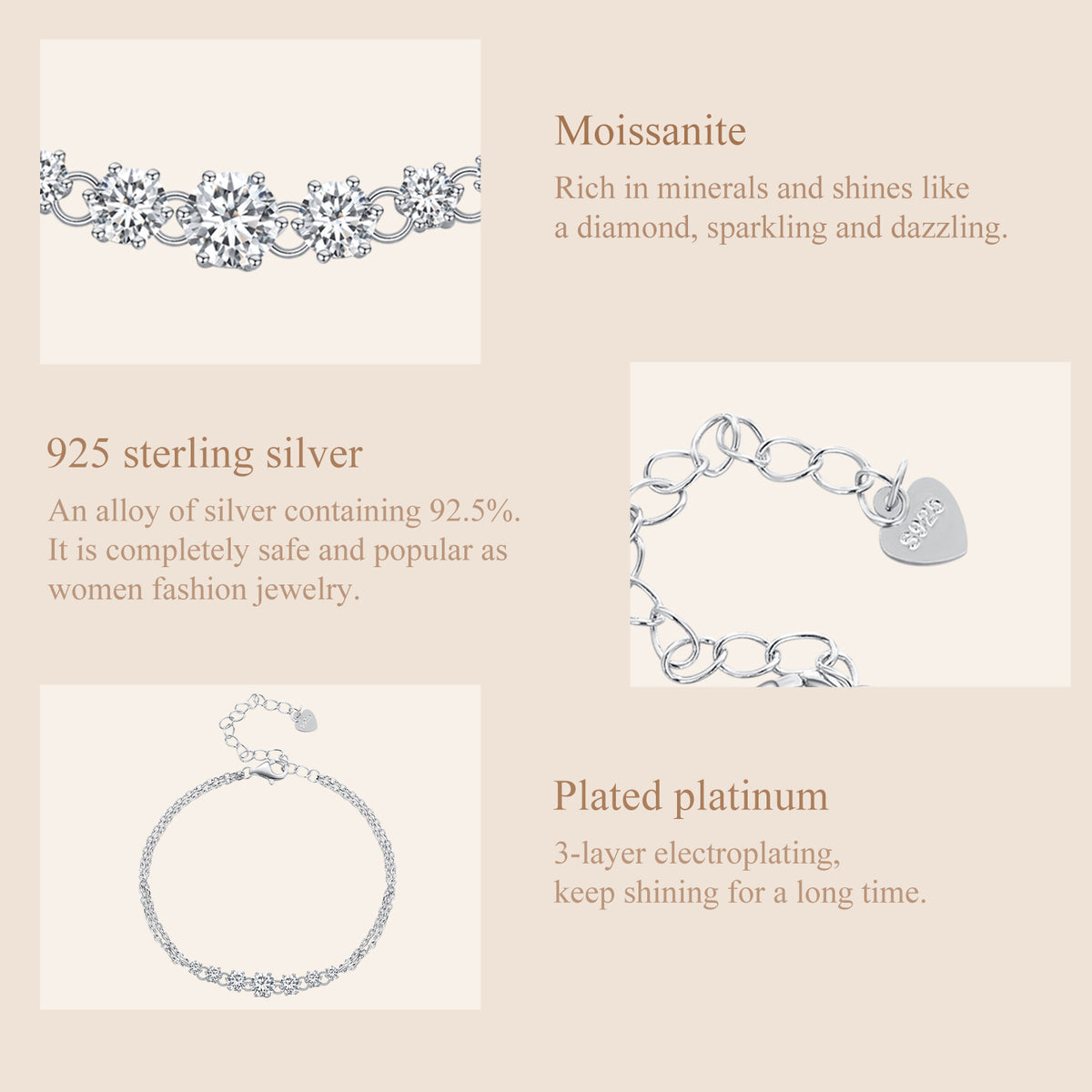 Nebula Moissanite Bracelet