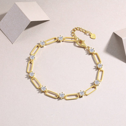 Eira Loop Moissanite Bracelet