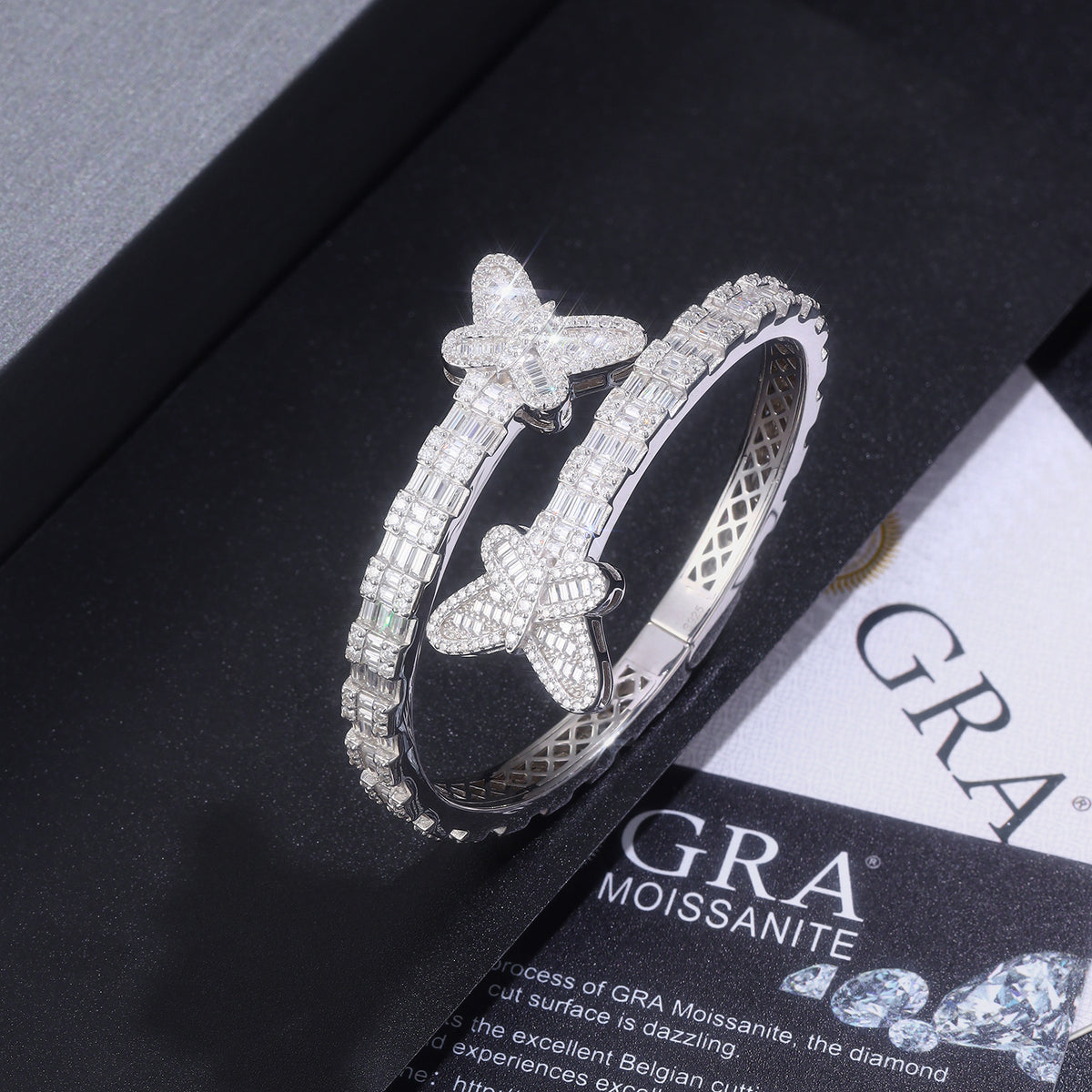 Enchanted Wings Moissanite Bangle