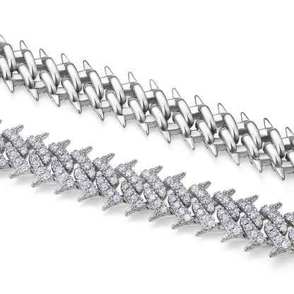 Halo Trace  Moissanite Bracelet