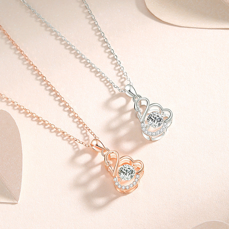 Swan Moissanite Necklace