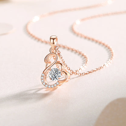 Swan Moissanite Necklace