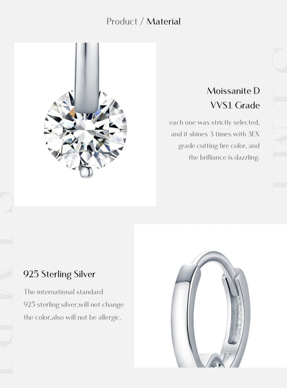 Mythos Shine Moissanite Earrings